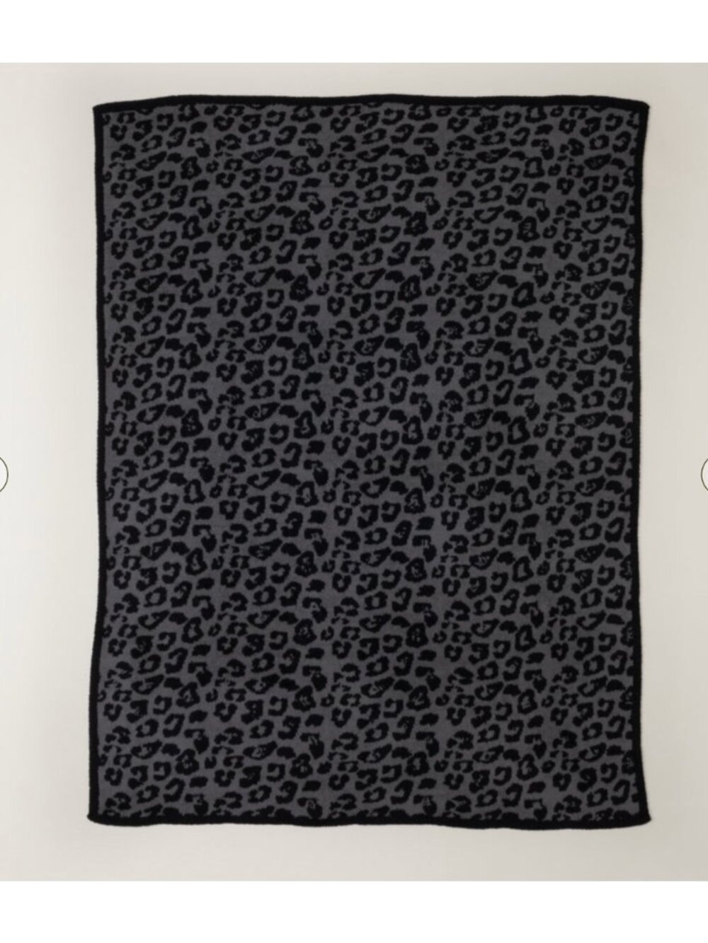 Barefoot Dreams The Cozy Chic Barefoot in the Wild Throw Charcoal Black 54x72 - Picture 4 of 5